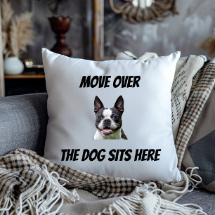 Almofada Sai pra lá o cachorro senta aqui Camiseta engraçad