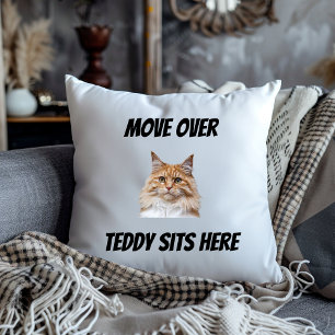Almofada Sai pra lá o gato senta aqui divertido gato person