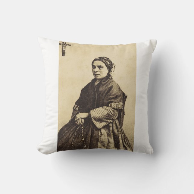Almofada Saint Bernadette Soubirous Fine Art (Frente)