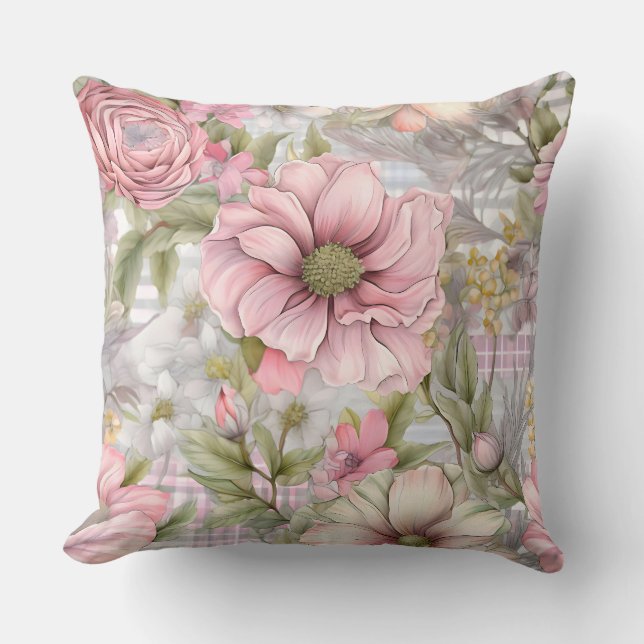 Almofada Sakura Blush Serenade Botânica (Frente)