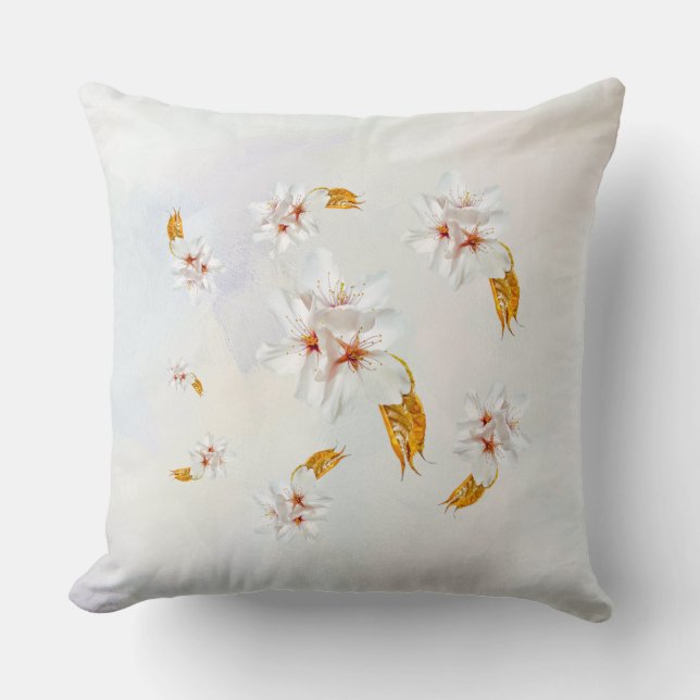 Almofada Sakura - Flor de cerejeira japonesa (Frente)