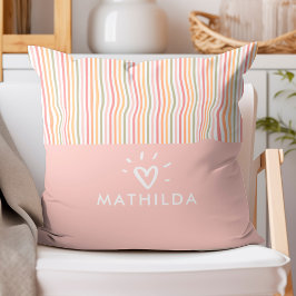 Almofada Sala moderna de crianças listradas