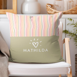 Almofada Sala moderna de crianças listradas