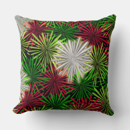 Almofada Salas de Natal - Vermelho, Verde e Branco