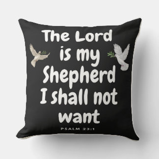 Almofada Salm23:1. O Senhor é meu Pastor, Eu Não Quero.