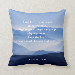 Almofada Salm 121:1-2 Minha ajuda vem do LORD
