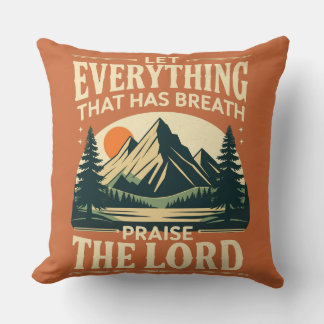 Almofada Salm 150:6 Travesseiros decorativos - Louvado Senh