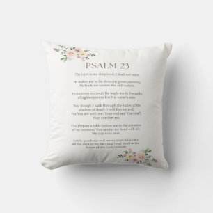 Almofada Salm 23 NKJV O Senhor é o Meu Pastor