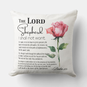 Almofada Salmo 23 O Senhor é a minha Flor Pastora