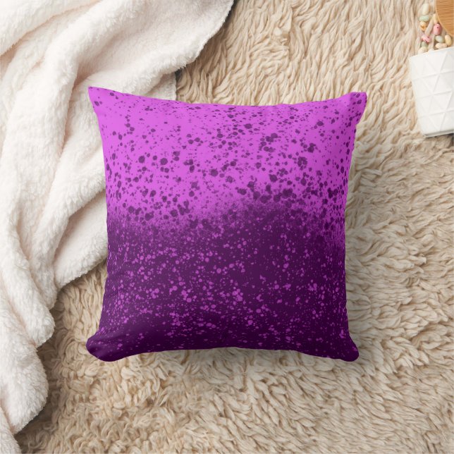 Almofada Salpico Monocromático Roxo Real (Cobertor)