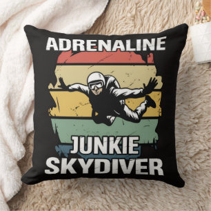Almofada Saltador de Paraquedas Viciado em Adrenalina