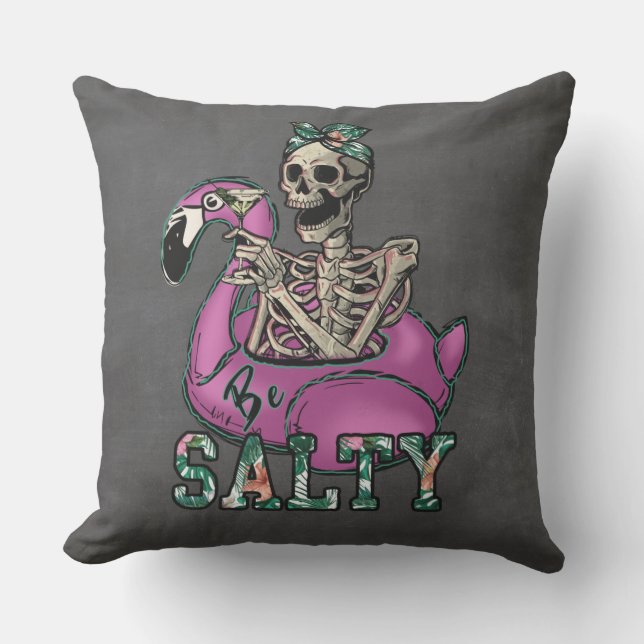 Almofada Salty Beach Skeleton (Frente)
