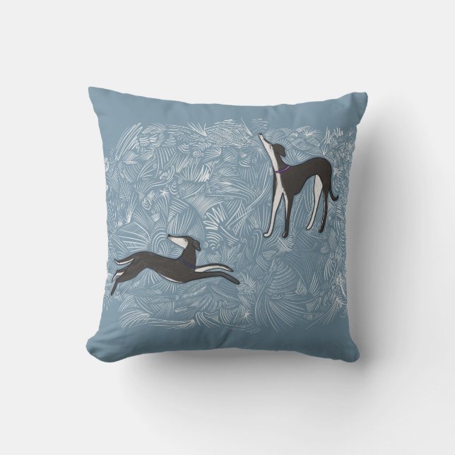 Almofada Saluki Greyhound (Frente)