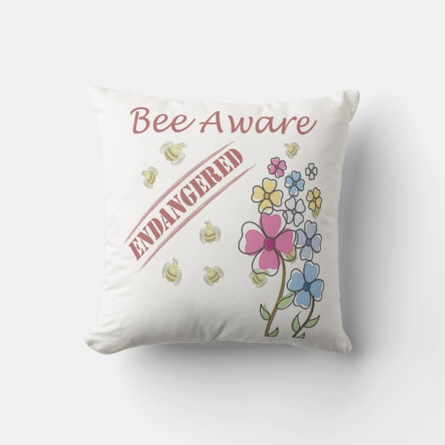 Almofada Salve as abelhas (Frente)