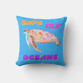 Almofada Salve nossa tartaruga oceânica