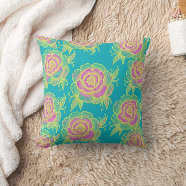 Almofada Sami 💜 Floral Barroco Roxo (Cobertor)