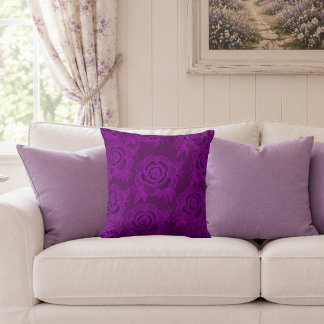 Almofada Sami 💜 Floral Barroco Roxo
