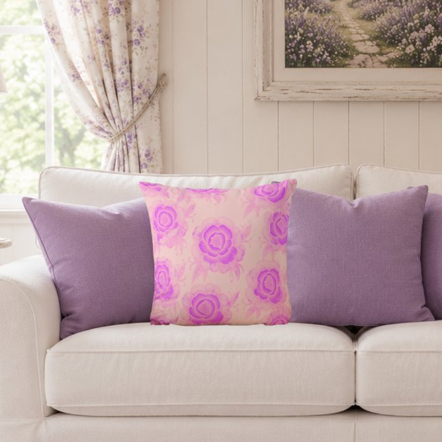 Almofada Sami 💜 Floral Barroco Roxo (Criador carregado)