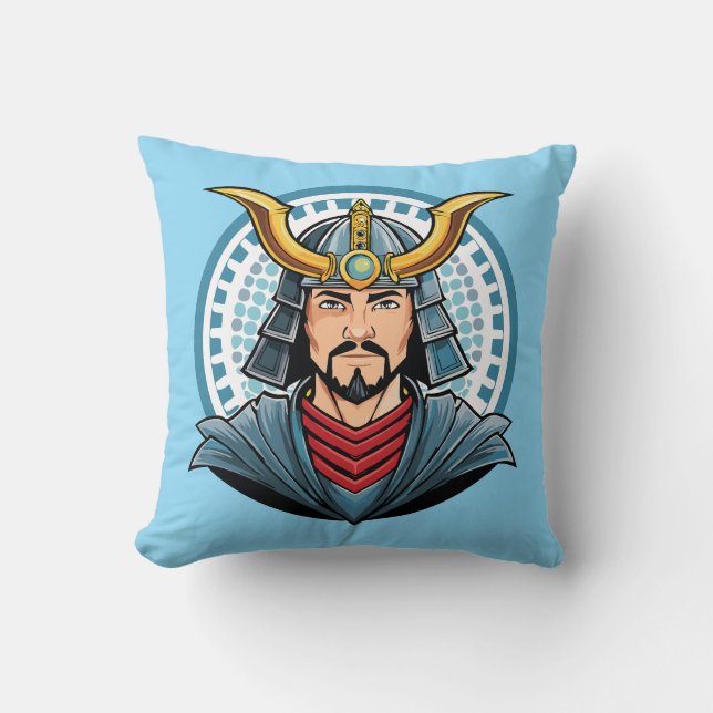 Almofada samurai japonês (Frente)