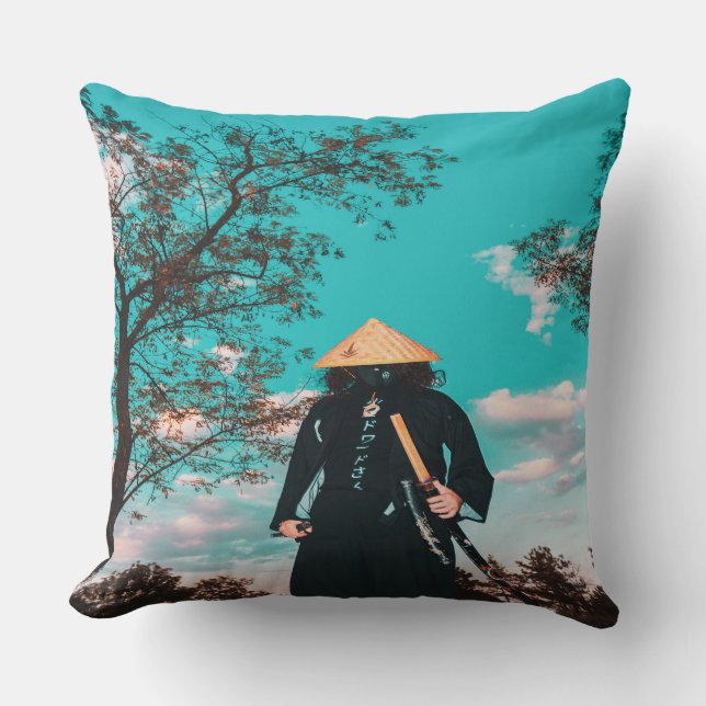 Almofada Samurai japonês (Frente)