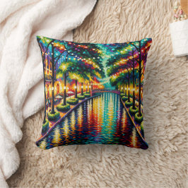 Almofada "San Antonio Riverwalk: Ambiente de Natal"