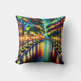 Almofada "San Antonio Riverwalk: Ambiente de Natal"