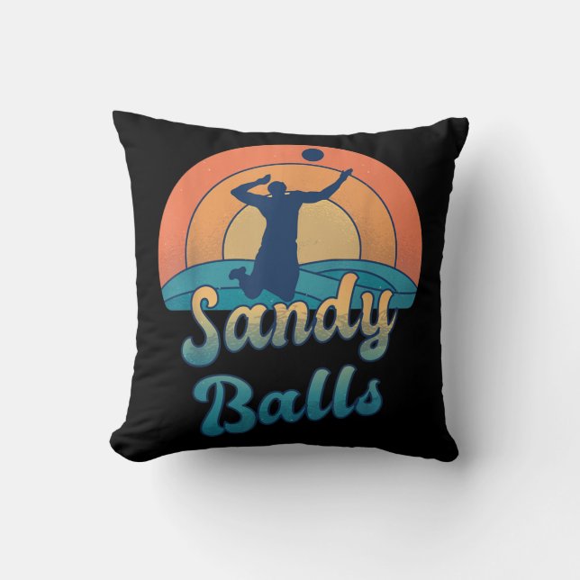 Almofada Sandy Balls para um Jogador de Voleibol de Praia (Frente)