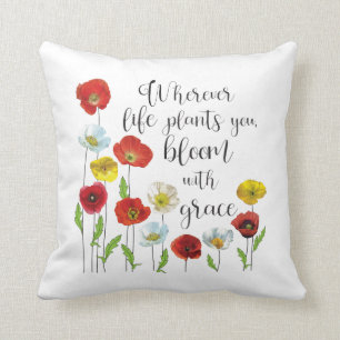 Almofada Sangue com graça - Flores picantes