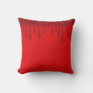 Almofada Sangue Vermelho Gotejando Halloween
