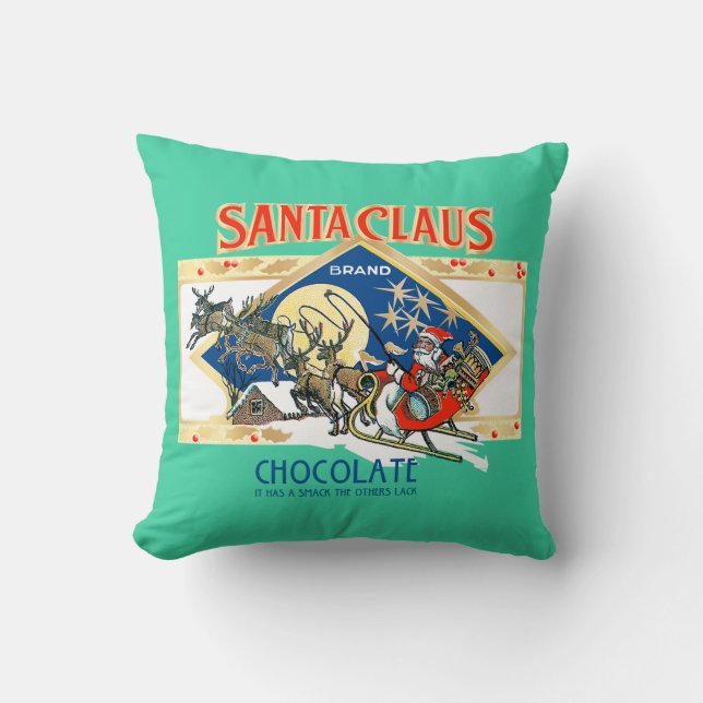 Almofada Santa Claus Chocolate Accent Pillow (Frente)