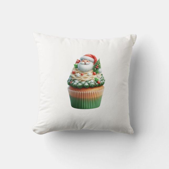 Almofada santa claus cupcakes cushion (Frente)