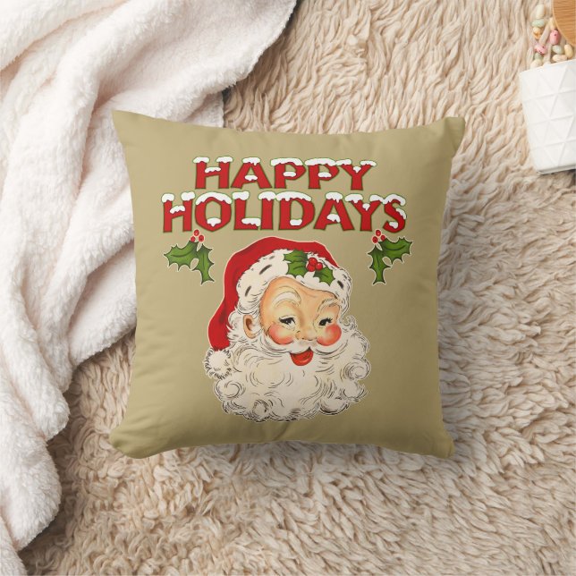 Almofada Santa No 2 Happy Holidays (Cobertor)