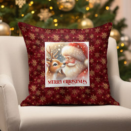 Almofada Santa Rudolph Xmas Pillow Merry Christmas Classic