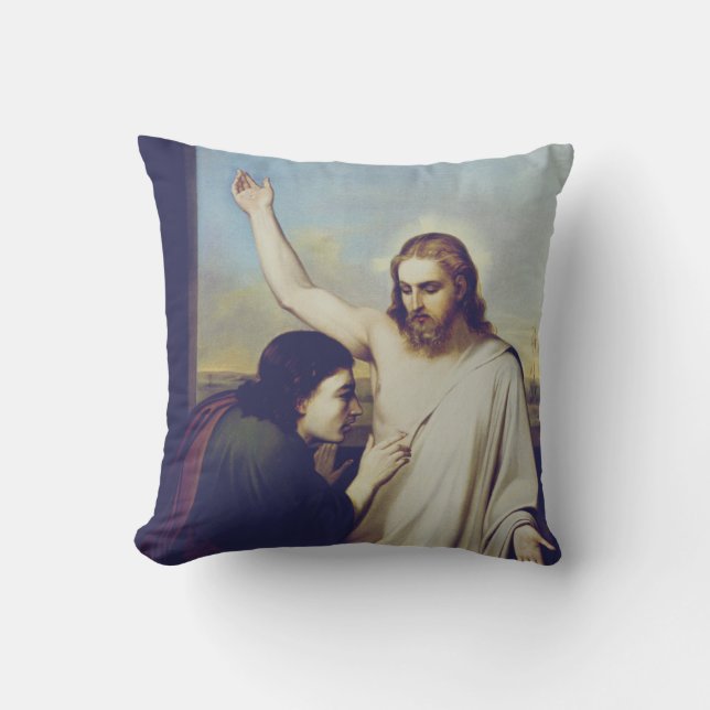 Almofada Santo de dúvidas Thomas de Silvestro Lega (Frente)