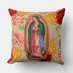 Almofada Santo de Nossa Senhora de Guadalupe Virgem Mexican