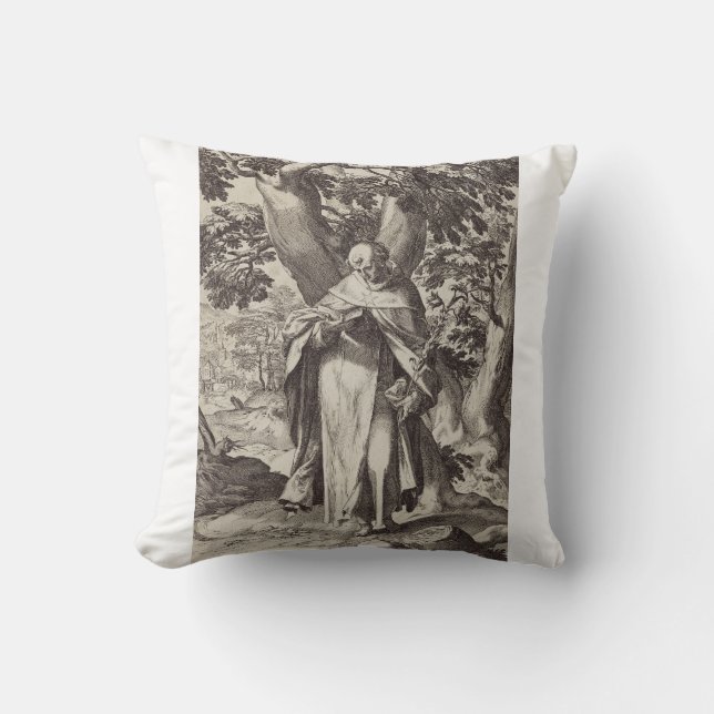 Almofada Santo Domingos padre católico castelhano (Frente)