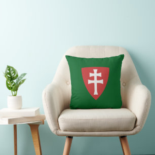 Almofada santo stephen hungarian crus - símbolo hungário re