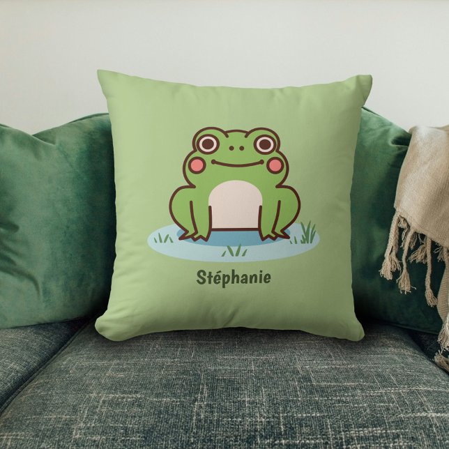 Almofada Sapo (Cute Frog Green Pillow)