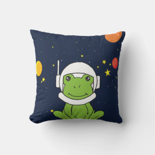Almofada Sapo Astronauta Animal Com Capacete Espacial