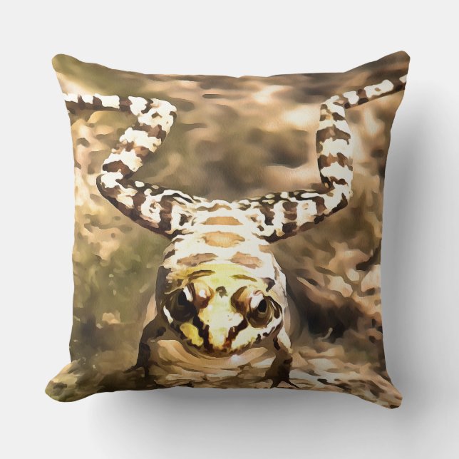 Almofada Sapo De Nado Imerso Em Pincel De Água Fluvial Limp (Frente)