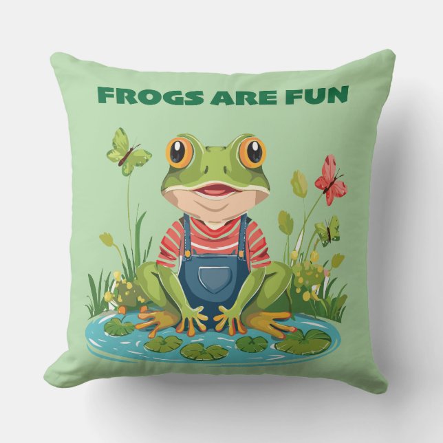 Almofada sapo divertido (Frente)
