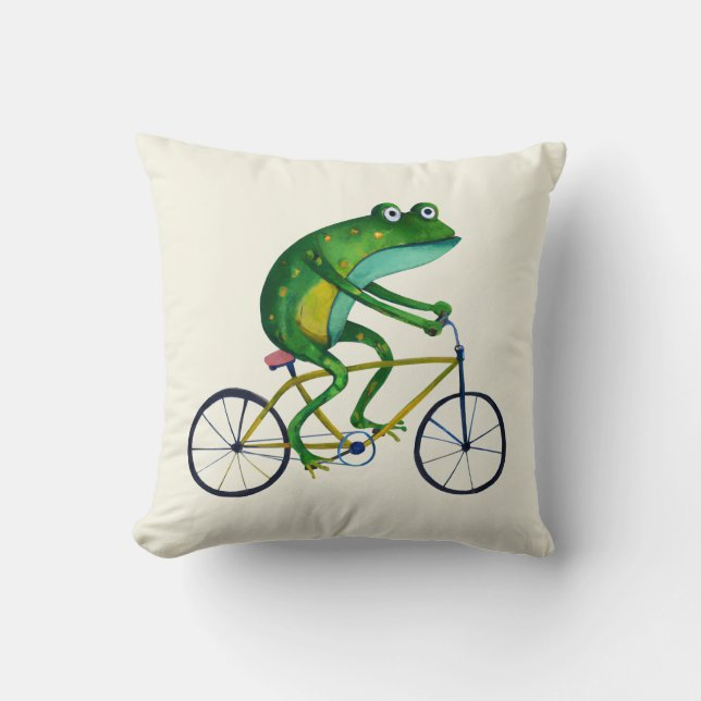 Almofada Sapo Na Bicicleta (Frente)