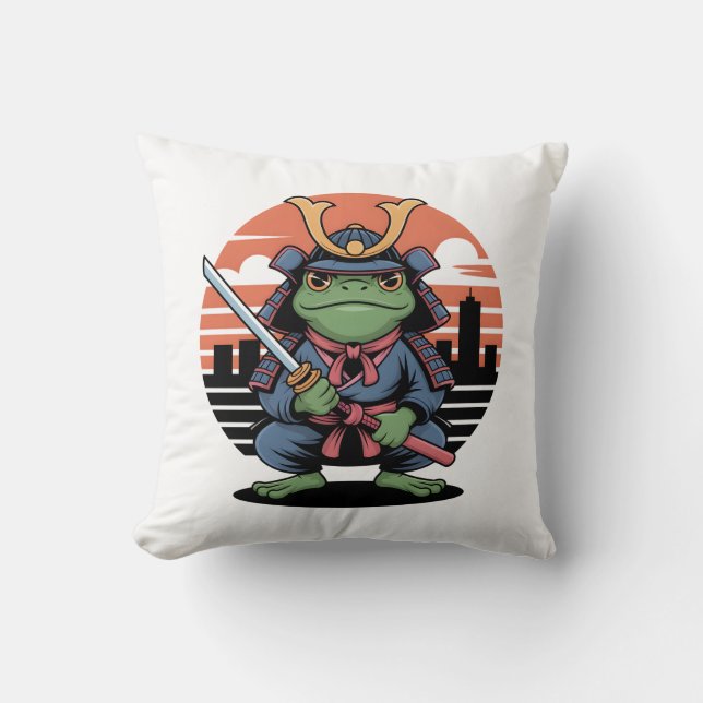 Almofada Sapo Samurai (Frente)
