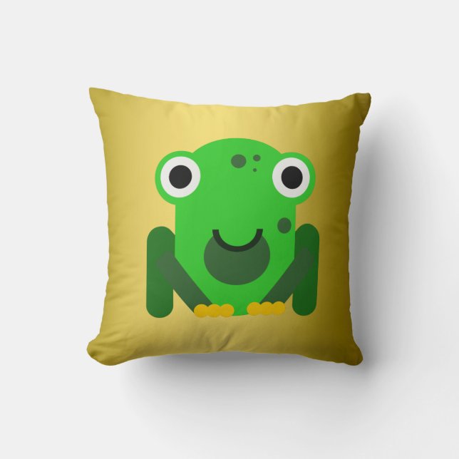 Almofada Sapo verde personalizado (Frente)
