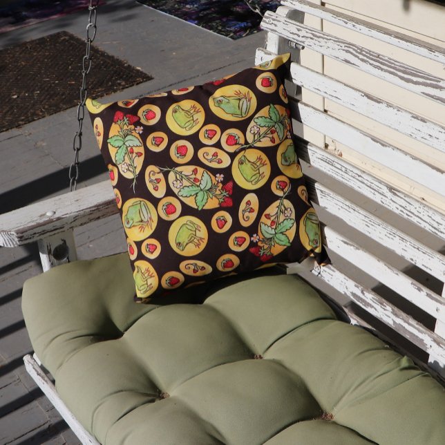 Almofada Sapos de morango para sempre (Criador carregado)