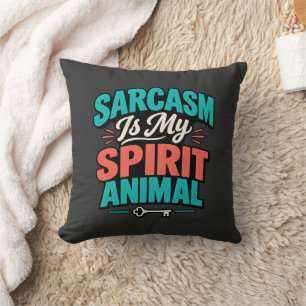 Almofada Sarcasmo É Meu Animal Espiritual