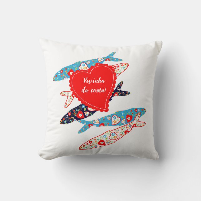 Almofada Sardinha portuguesa (Frente)
