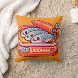 Almofada Sardinhas de desenho animado fofas