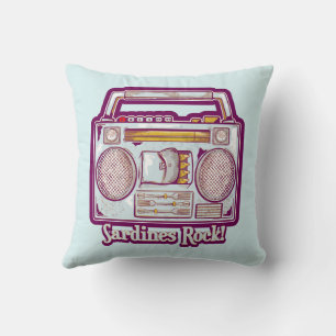 Almofada Sardinhas Rock Funny anos 80 Stereo