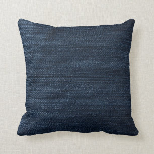Almofada Sarja de Nimes azul escuro